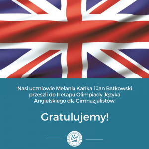 Sukces naszych uczniów w Ogólnopolskiej Olimpiadzie Języka Angielskiego dla Gimnazjalistów!