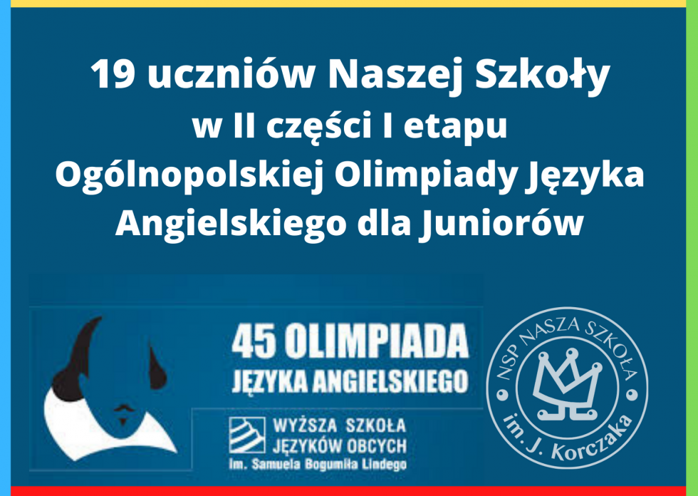 Olimpiada Języka Angielskiego Dla Juniorów - Nasza Szkoła