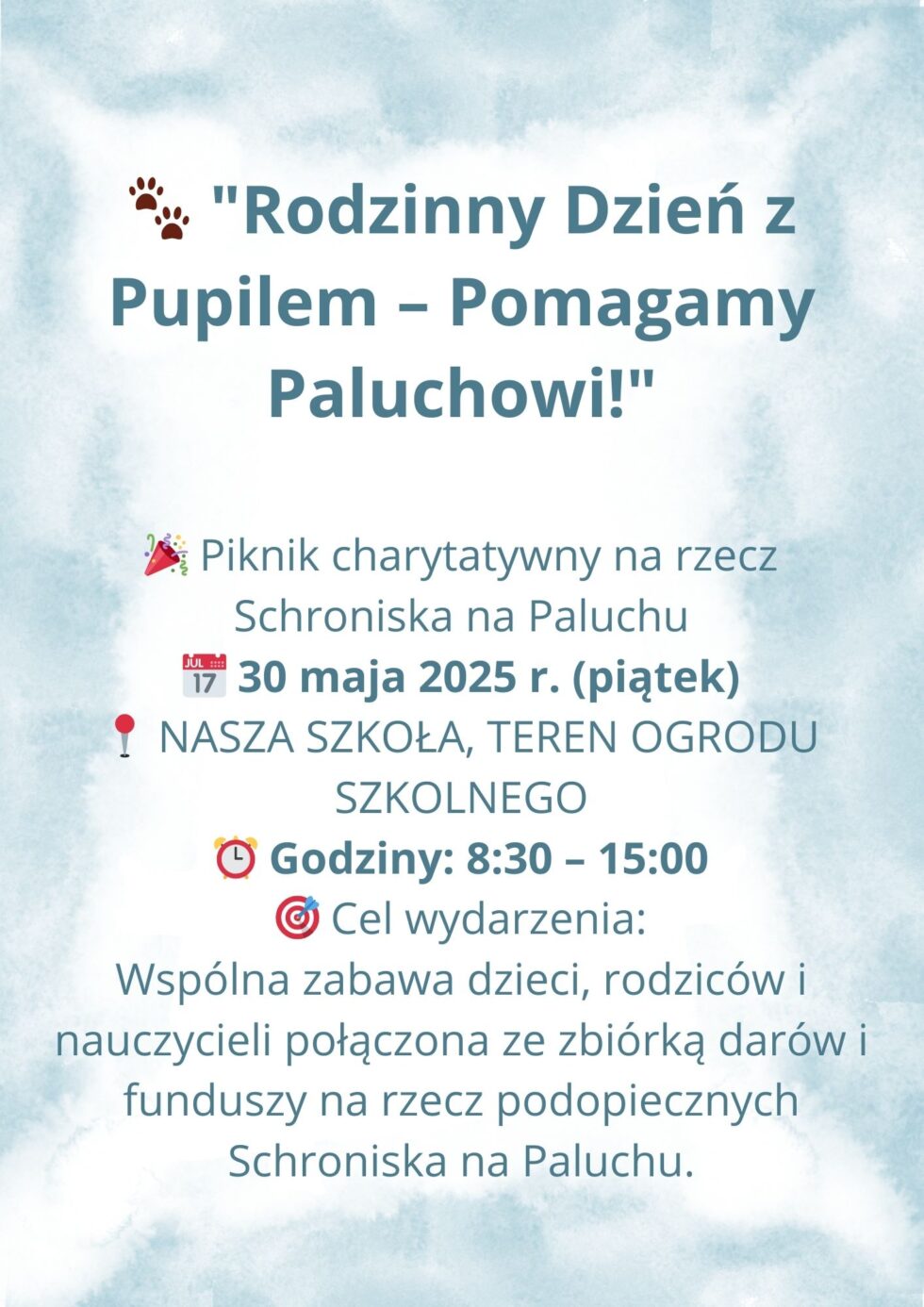 Rodzinny Dzień z Pupilem- pomagamy Paluchowi