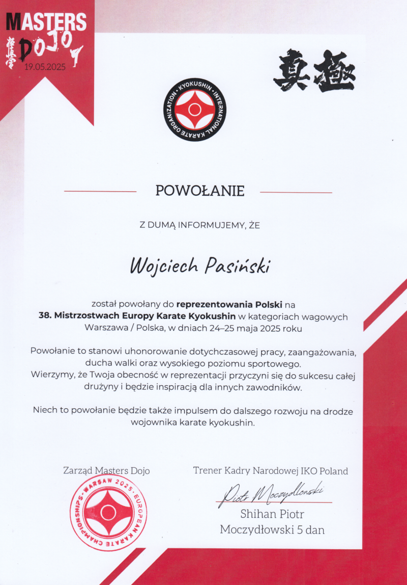 Uczeń Naszej Szkoły w reprezentacji Polski