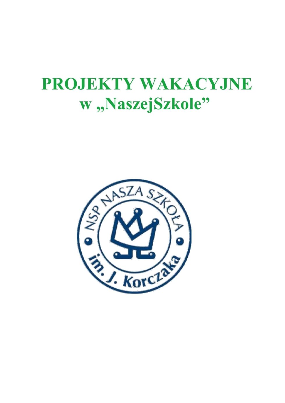 Dyżur wakacyjny- projekty.