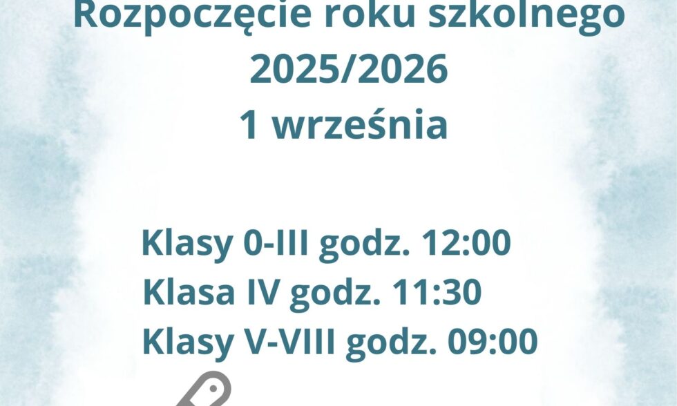 Rozpoczęcie roku szkolnego