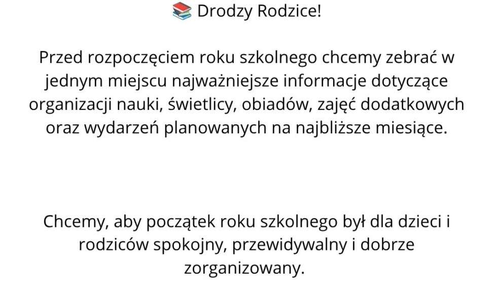 Najważniejsze informacje w jednym miejscu.