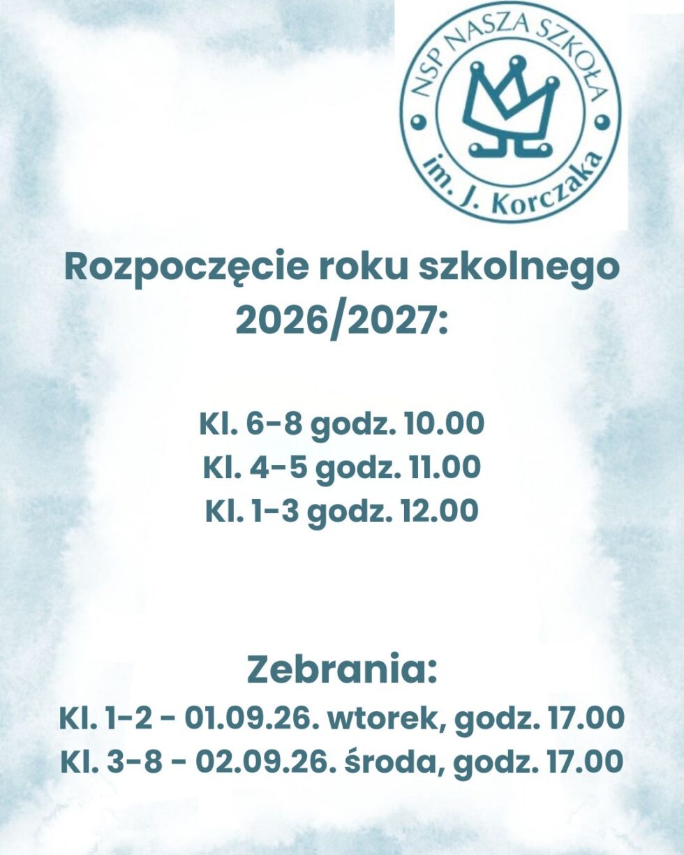Rozpoczęcie roku szkolnego 2026/2027